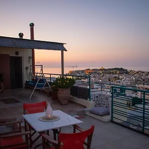 Rooftop With Sea View In Apartment Rethymno (Crete)